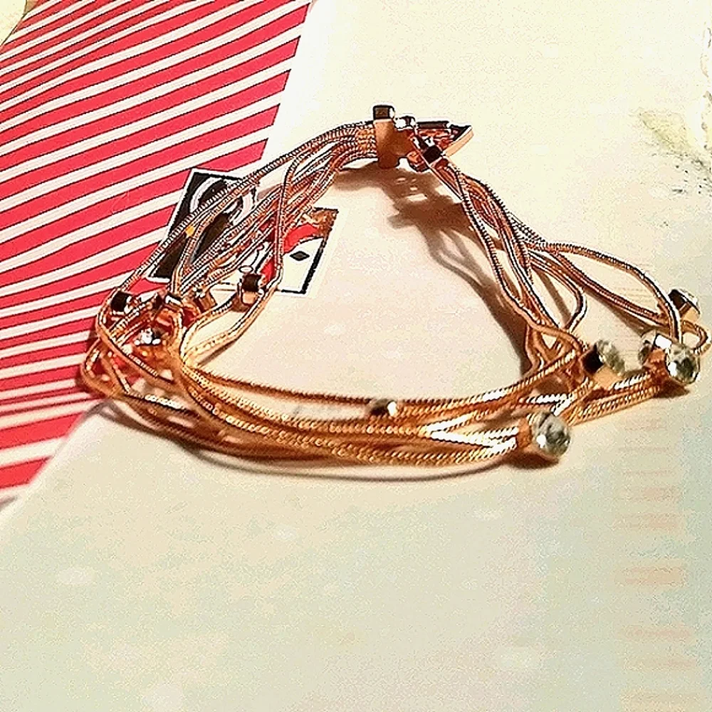 Rose Gold Bracelet +FREE Earrings
